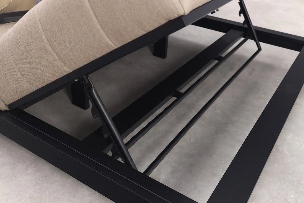 Mexico 2-persoons sunbrella ligbed - Taupe