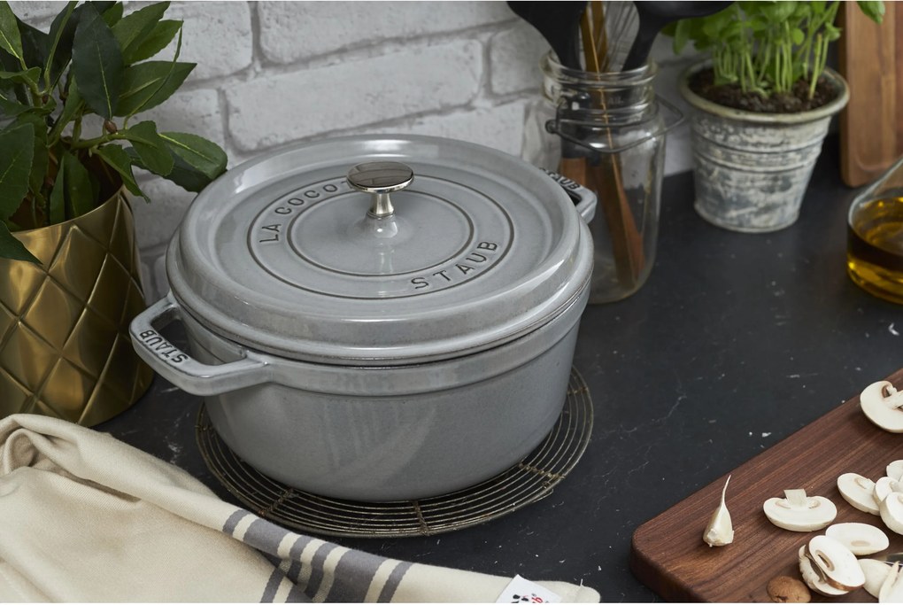 Staub La Cocotte Cocotte 20 cm / 2,2 l, Rond, Grafietgrijs - La Cocotte - Staub