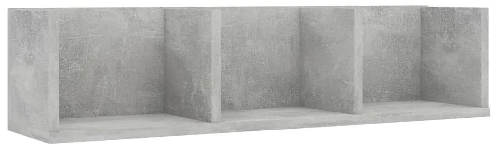 vidaXL Cd-wandschap 75x18x18 cm bewerkt hout betongrijs