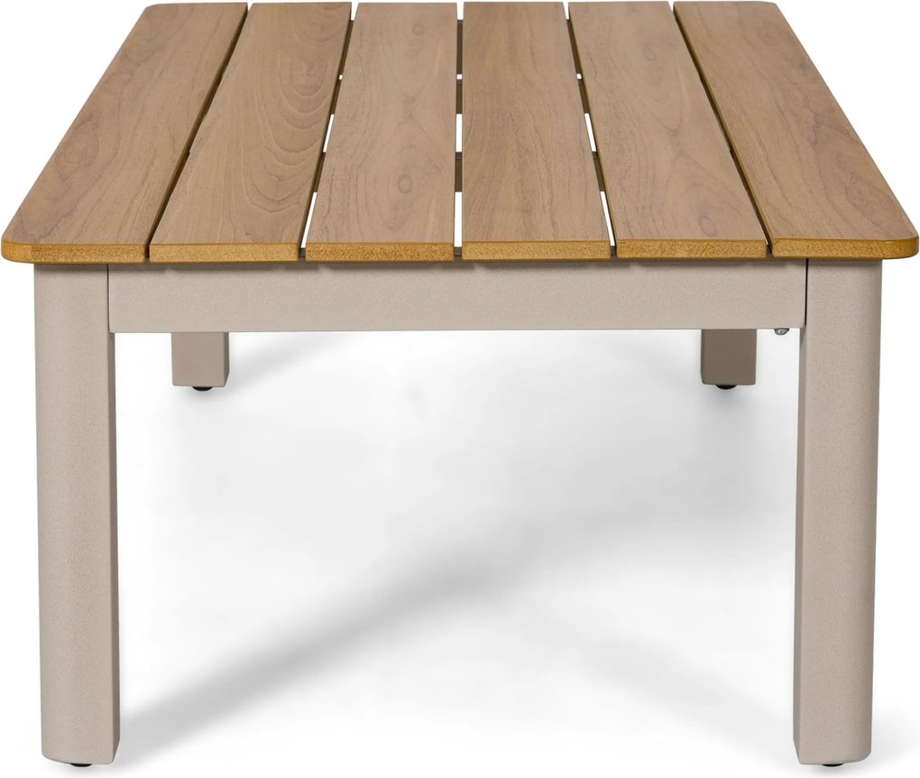 Stoel en Bank Loungeset 5 personen Aluminium Zand/Beige Lifestyle Garden Furniture Melone