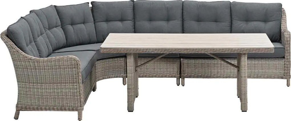 Garden Impressions Nova lounge dining set 5-delig - mystic grey