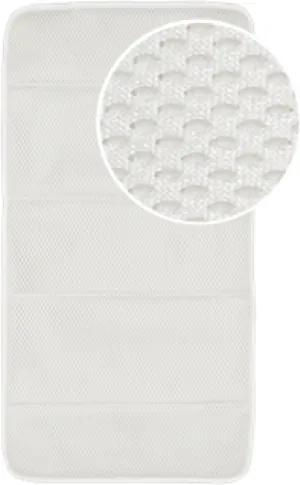 Badmat Antislip Sealskin Comfort Polyester Wit met Zuignappen 79x39cm