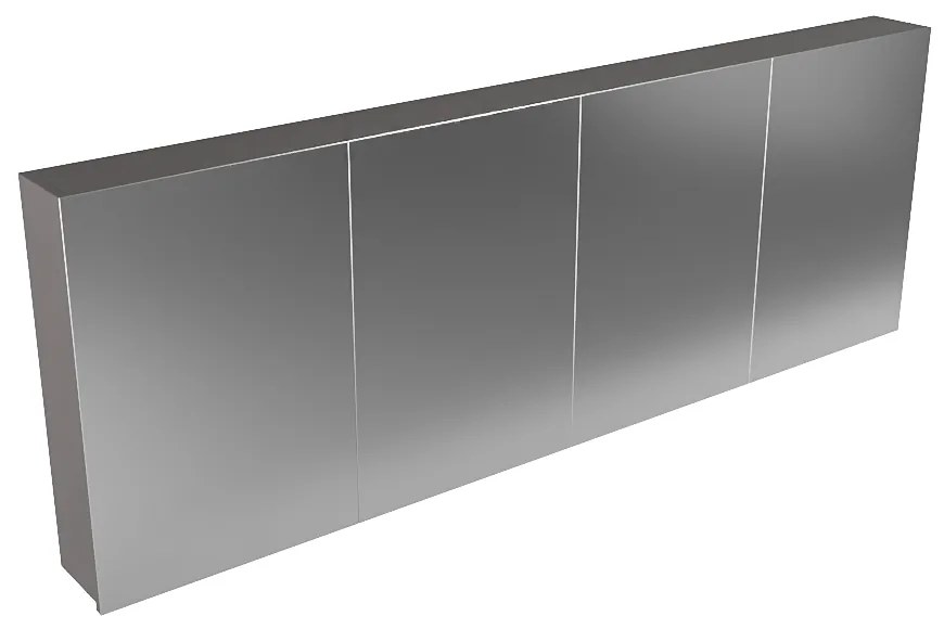 Mondiaz Cubb spiegelkast 200x70x16cm dark grey met 4 deuren