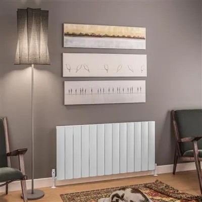 Eastbrook Tordino radiator 125x60cm aluminium 1329W wit mat