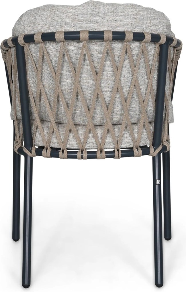Tuinstoel Rope Grijs-antraciet Lifestyle Garden Furniture Morano