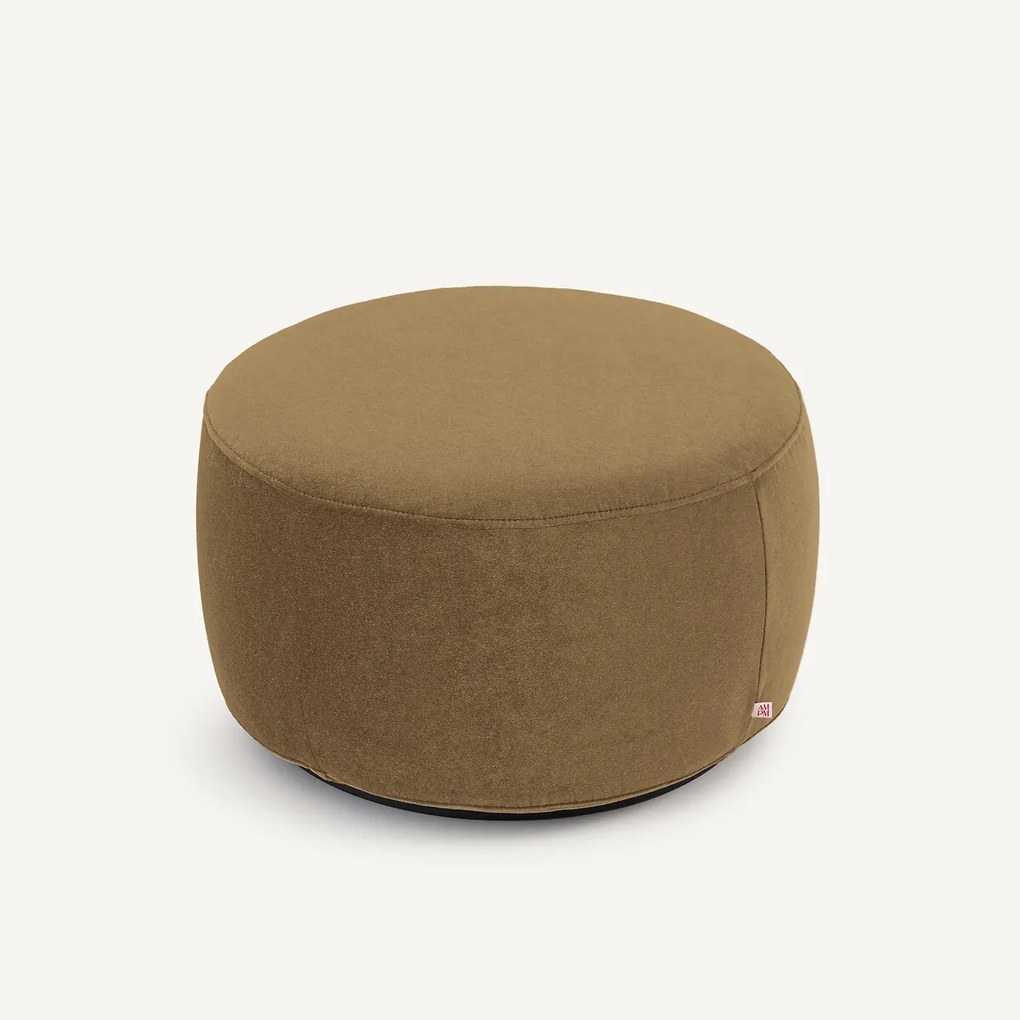 XL voetenbank in linnen fluwelen, Rosebury, ontwerp door Emmanuel Gallina