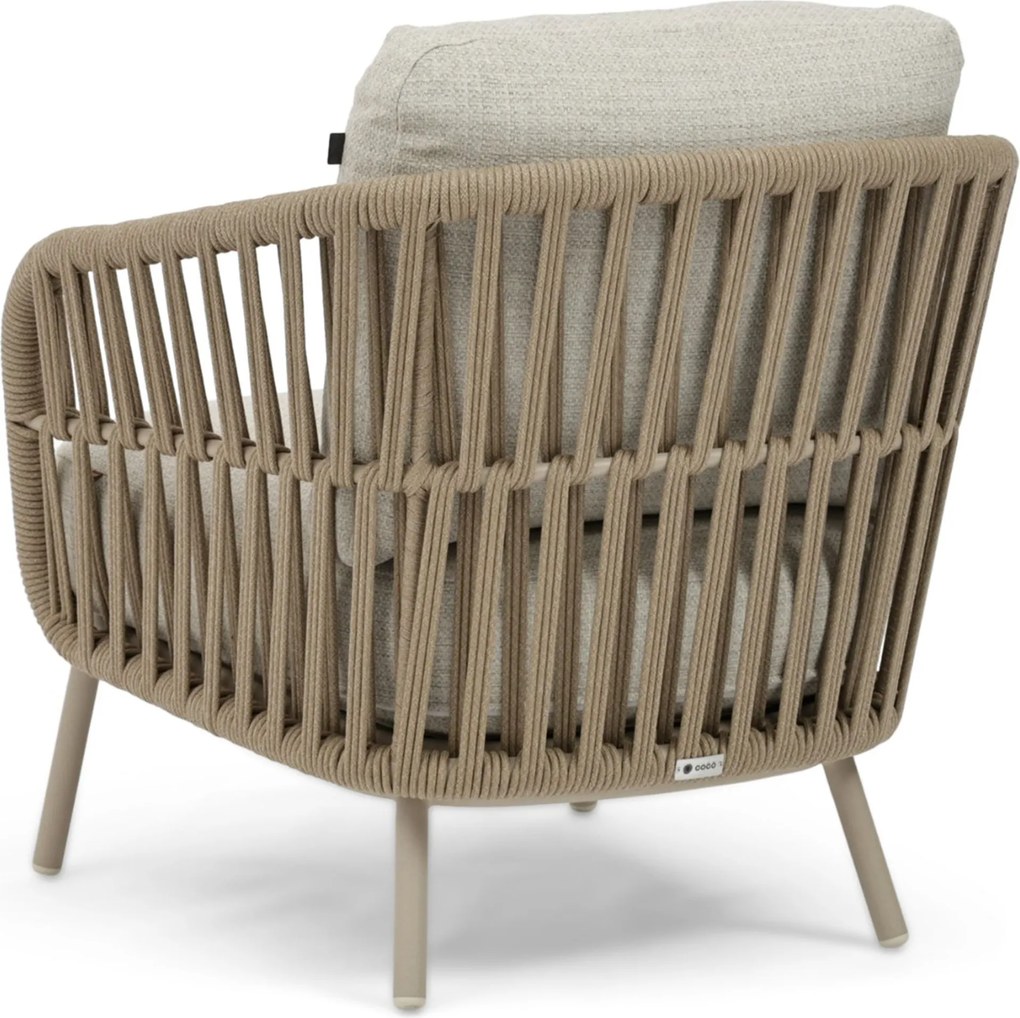 Stoel en Bank Loungeset 5 personen Rope Zand/Beige  Coco Elara/Tivano