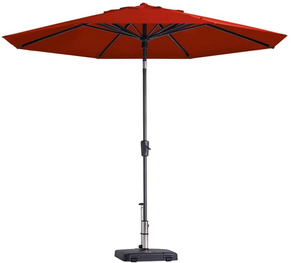 Madison parasol Paros - rood - Ø300 cm - Leen Bakker