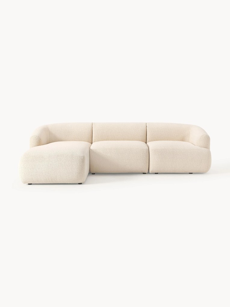 Modulaire bouclé hoekbank Sofia (4-zits)