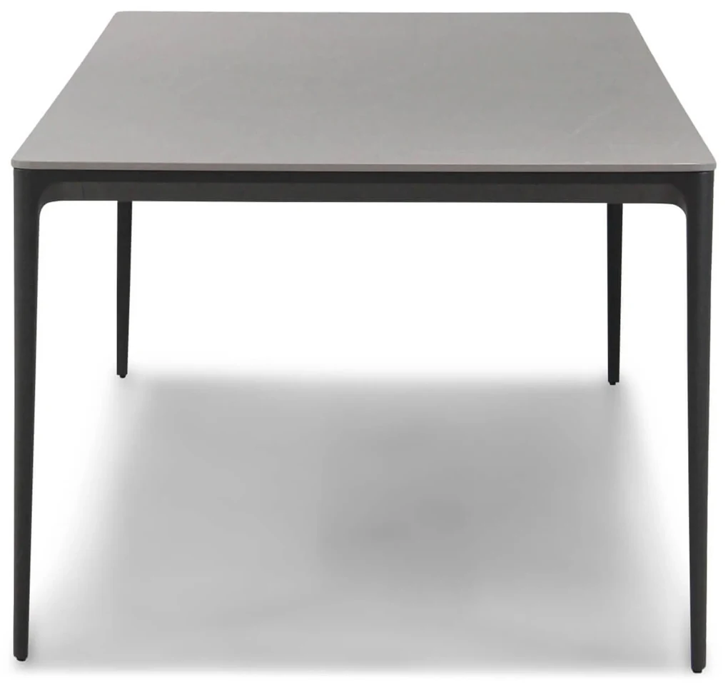 Dining Tuintafel rechthoekig 240 x 100 cm Aluminium Grijs Gianna
