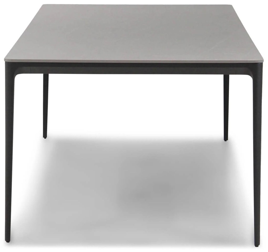 Tuinset 6 personen 240 cm Wicker/Aluminium/Aluminium/wicker Zwart Coco Azzano/Gianna