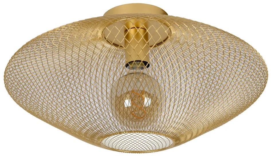 Lucide Mesh plafondlamp 45cm 1x E27 goud mat