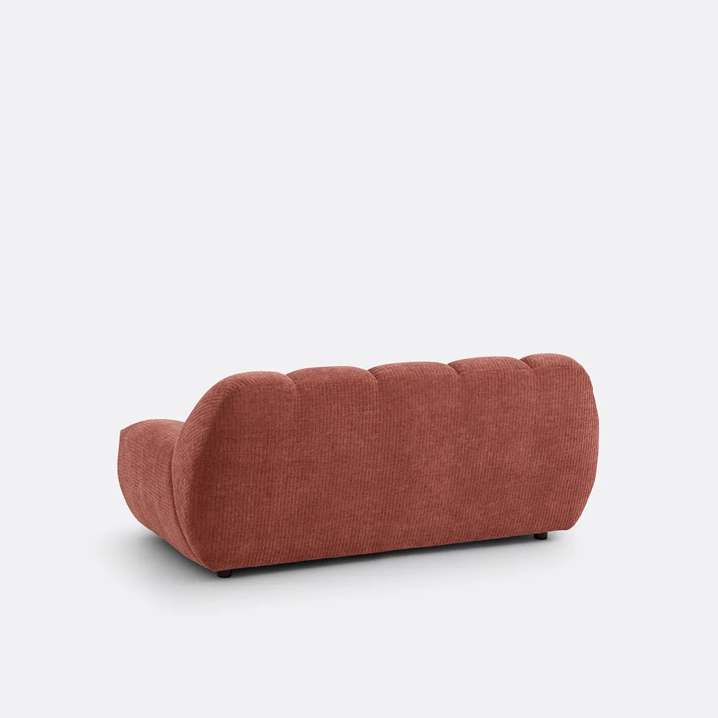 2-zitsbank van chenille fluweel met reliëf, Nuria