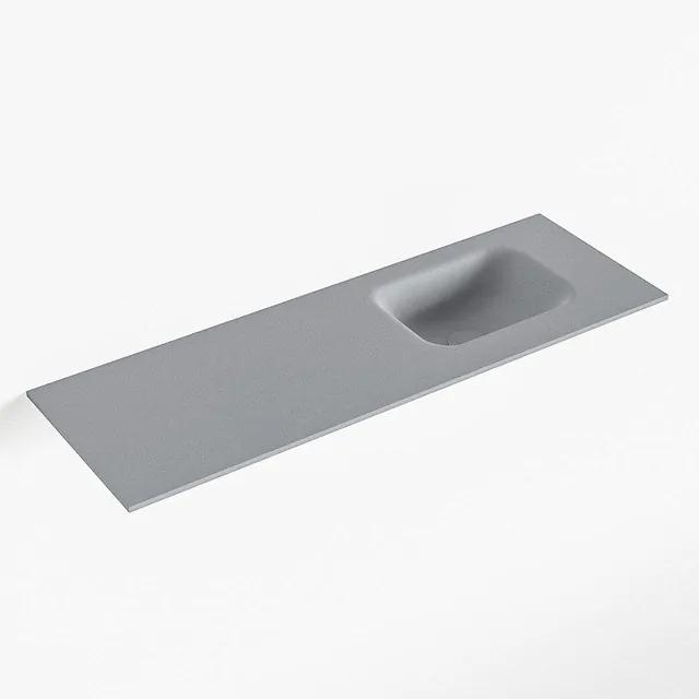 Mondiaz LEX Fontein - 90x30x0.9cm - wasbak Rechts - zonder kraangaten - voor toiletmeubel - Solid surface - Plata F51118Plata