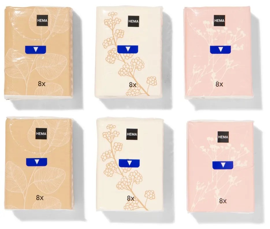 HEMA Zakdoekjes 4-laags Mini - 6x8 Stuks