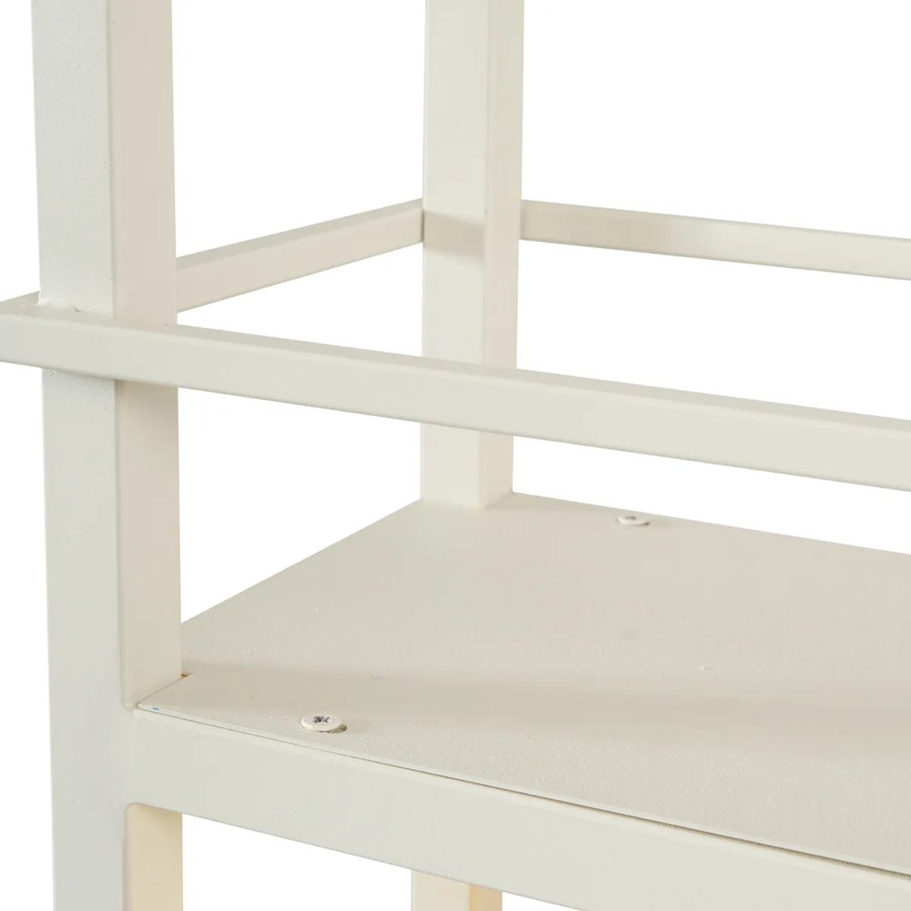 Eettafel / Eetkamer Industriële hanglamp beige 4-lichts - Cage Rack Industriele / Industrie / Industrial Binnenverlichting Lamp