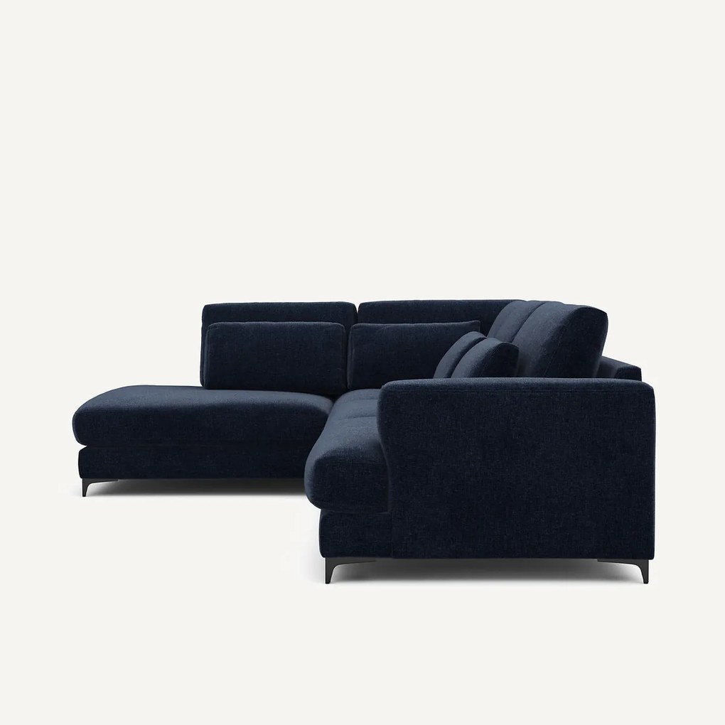 Hoekslaapbank links fluweel chenille, Marsile