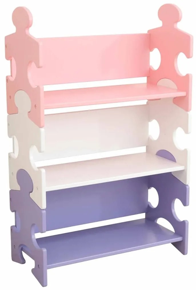 KidKraft Kinder boekenkast puzzel meerkleurig 62,7x29,5x97,2 cm 14415