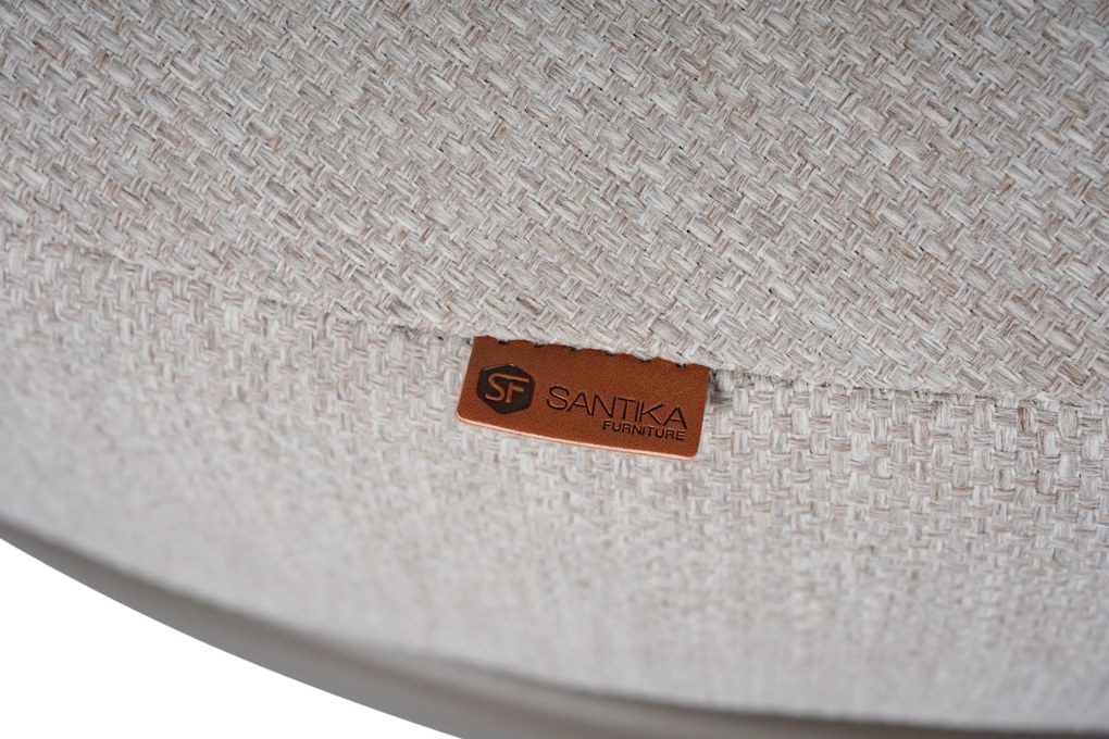 Hoek loungeset 4 personen Aluminium Taupe  Santika Furniture Santika