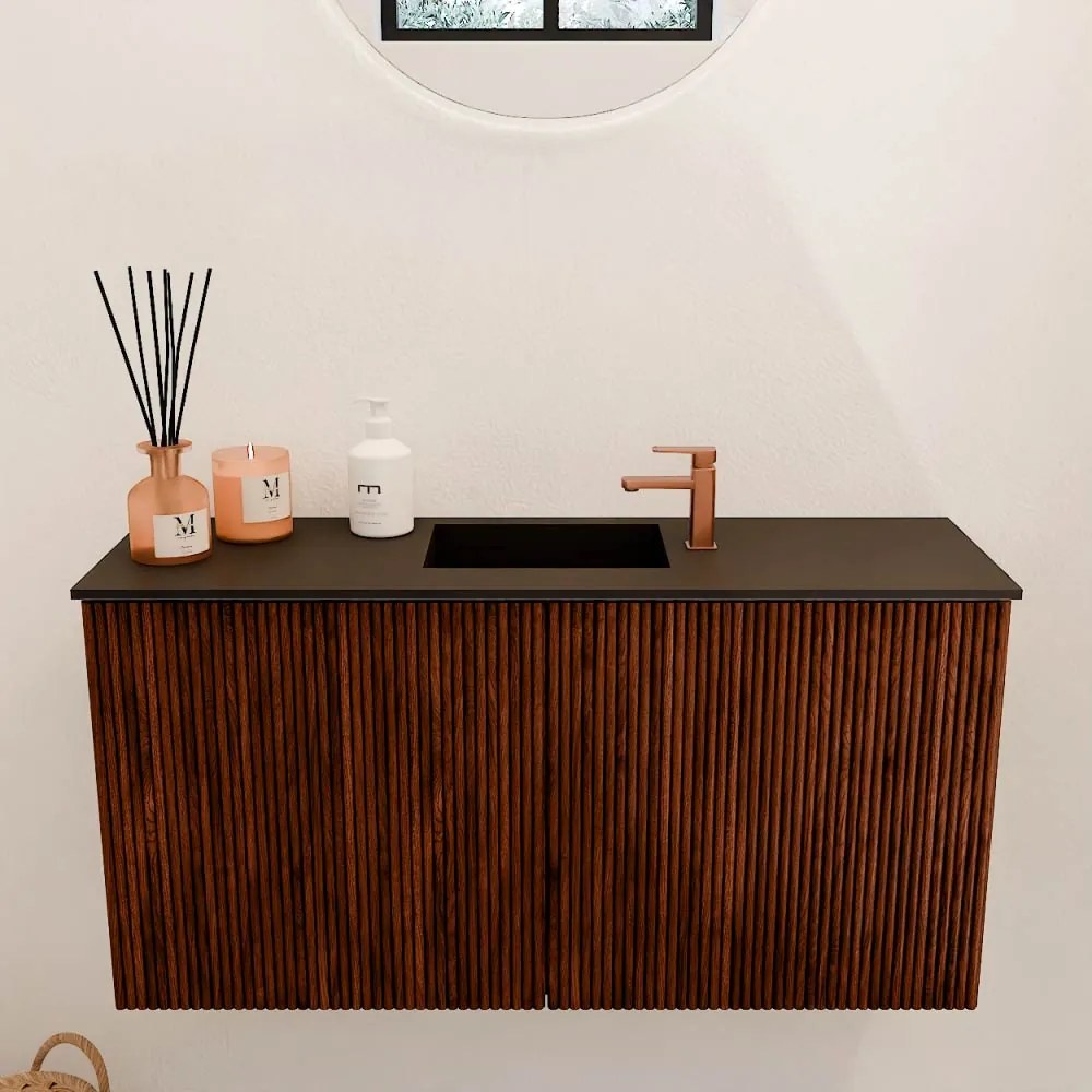 Mondiaz Joya 80cm toiletmeubel ruby met wastafel faye midden 1 kraangat urban