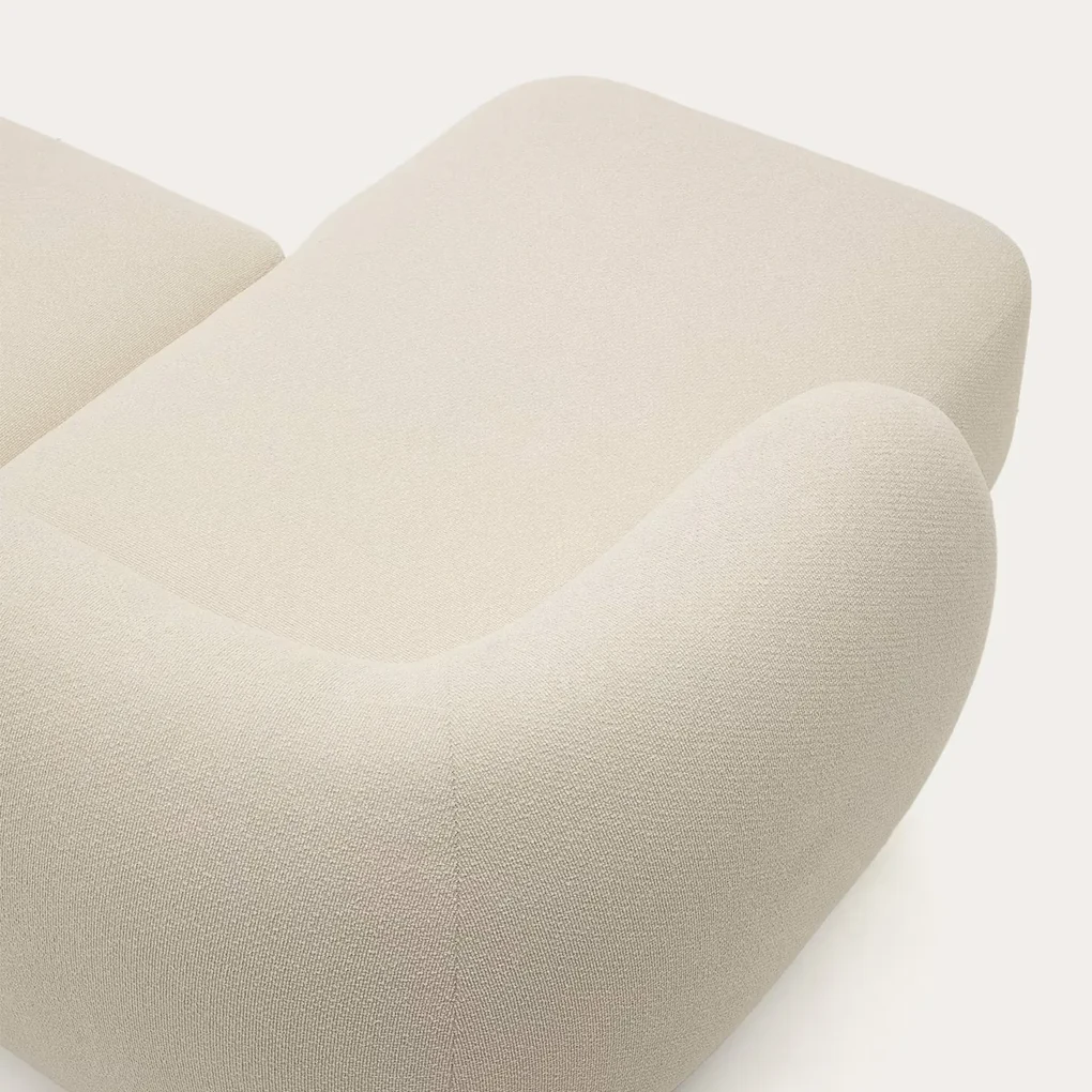 Kave Home Martina Hoekbank Ecru Organisch Design 230 Cm CL Links