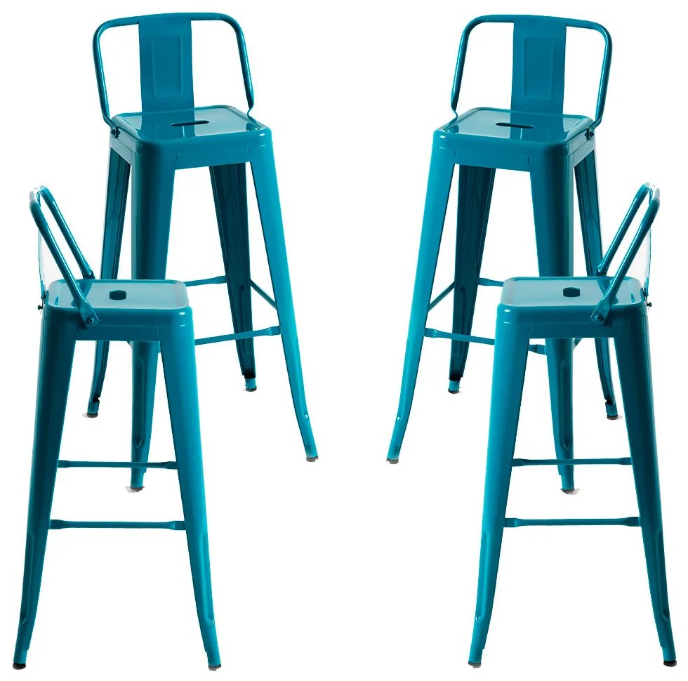 Set 4 Krukken Torix Rugleuning