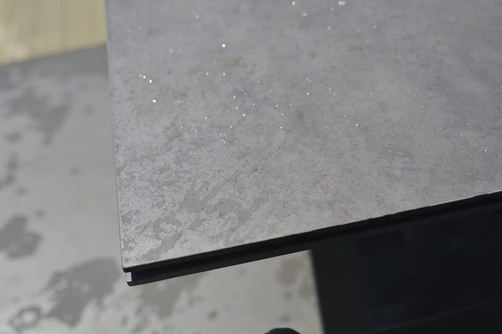 4 Seasons Outdoor Goa tafel HPL tafelblad dark grey 160 cm  Tuintafel    antraciet weerbestendig