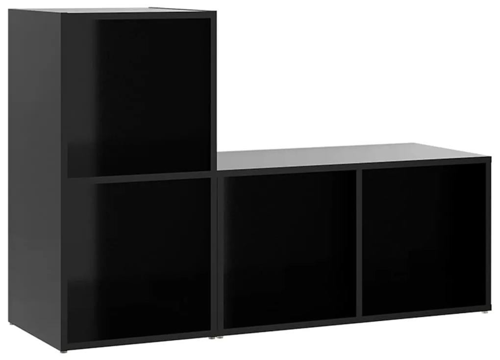 vidaXL Tv-meubelen 2 st 72x35x36,5 cm spaanplaat zwart