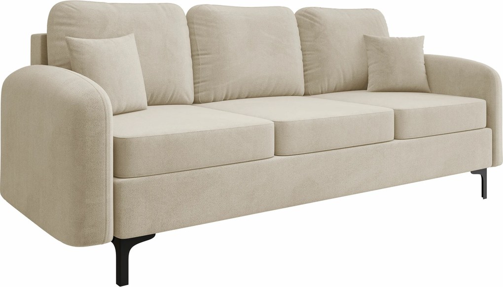 Slaapbank Torlua 102, Aantal zitplaatsen: 4, Aanwezig, 96x228x94cm, 114 kg, Poten: Metaal, Hout: Grenen