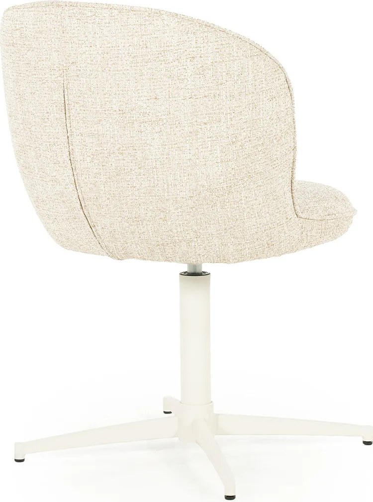 Eleonora Molly Draaibare Eetkamerstoel Met Beige Poten