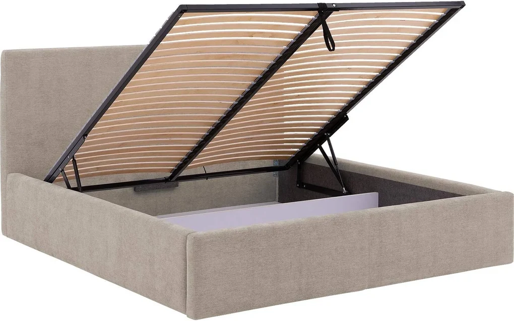 Goossens Bedframe Mysen Storage, 160 x 200 cm met storage, met 2x lattenbodem