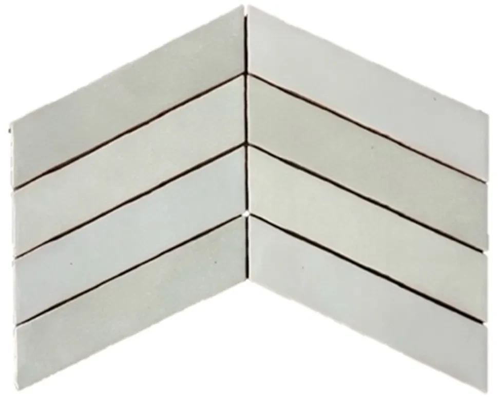 Terre d'Azur Granada wandtegel 6,4x27,5cm links grijs