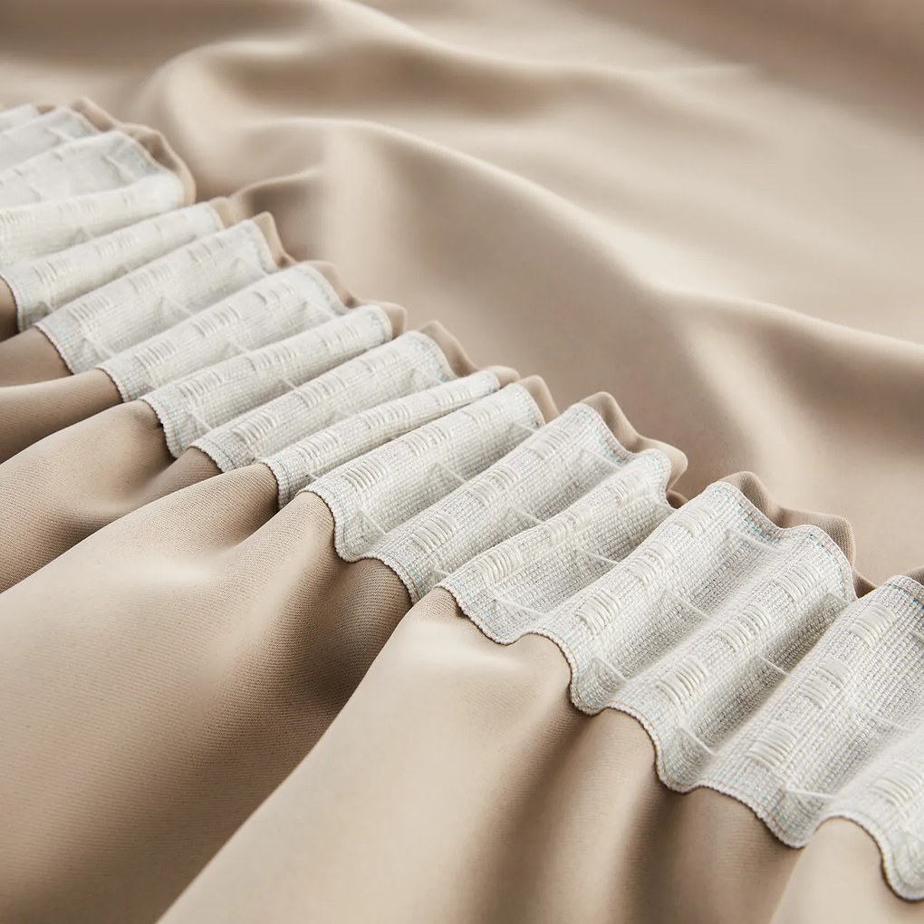 Verduisteringsgordijn, met aangerimpelde bies en golf, VODA