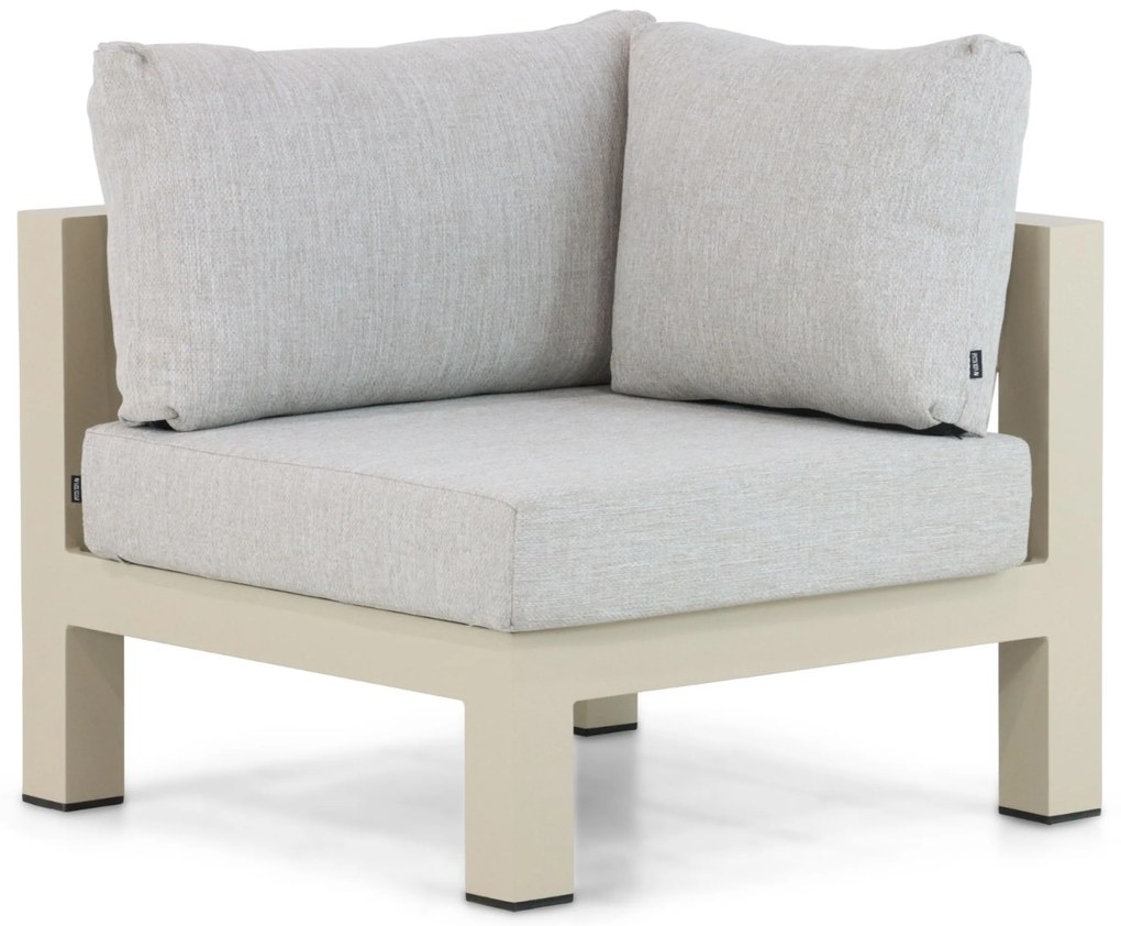 Hoek loungeset 5 personen Aluminium Taupe Lifestyle Garden Furniture Luca