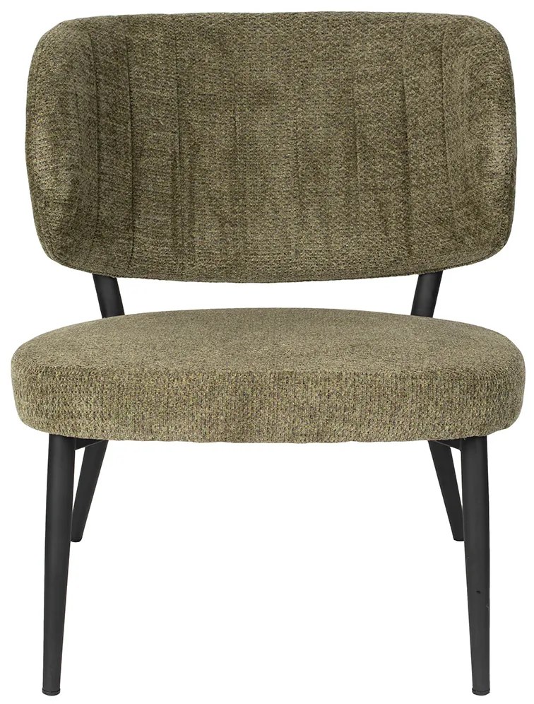 Groene Fauteuil Met Ronde Rugleuning