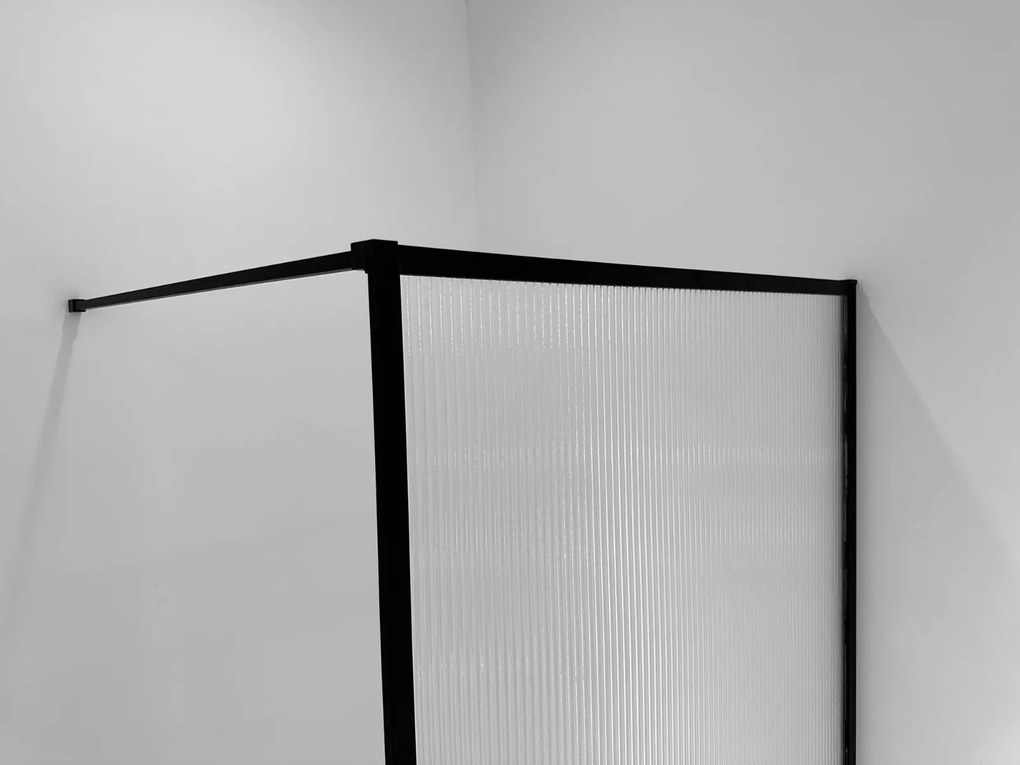 Mueller Ribble inloopdouche 90x200cm mat zwart