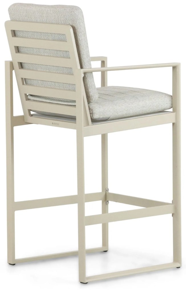 Barstoel Aluminium Taupe-naturel-bruin Lifestyle Garden Furniture Nuno