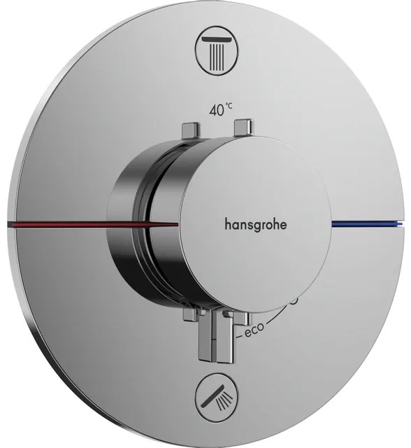 Hansgrohe Showerselect Comfort S thermostaat - inbouw - 2 functies - chroom 15554000