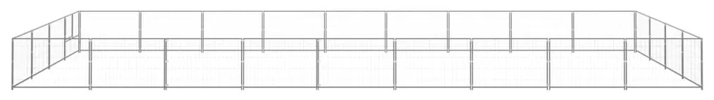 vidaXL Hondenkennel 36 m² staal zilverkleurig