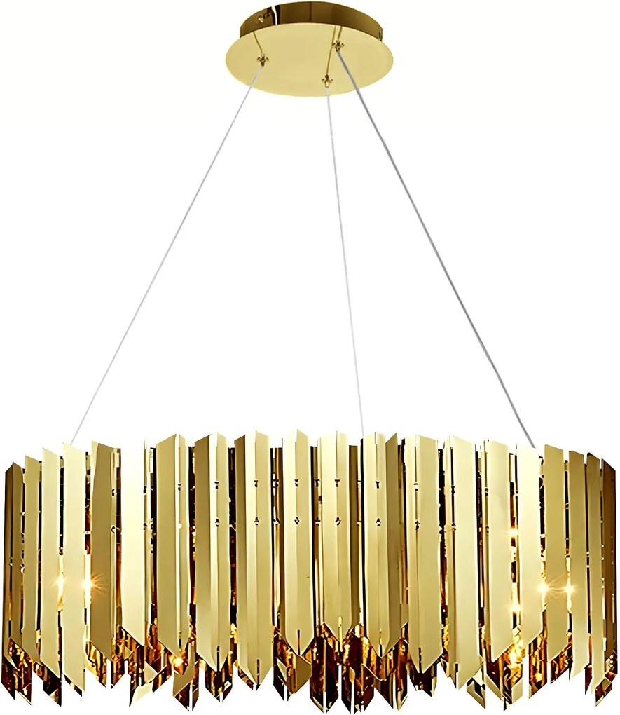 Plafondlamp met glazen bol APP1764-8CP metal GOLD
