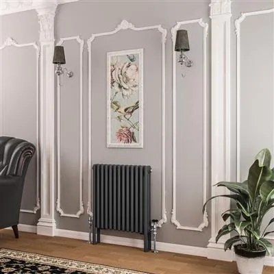 Eastbrook Imperia 3 koloms radiator 60x60cm 1081W antraciet