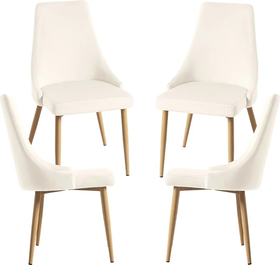 Set 4 Stoik Wood Stoelen