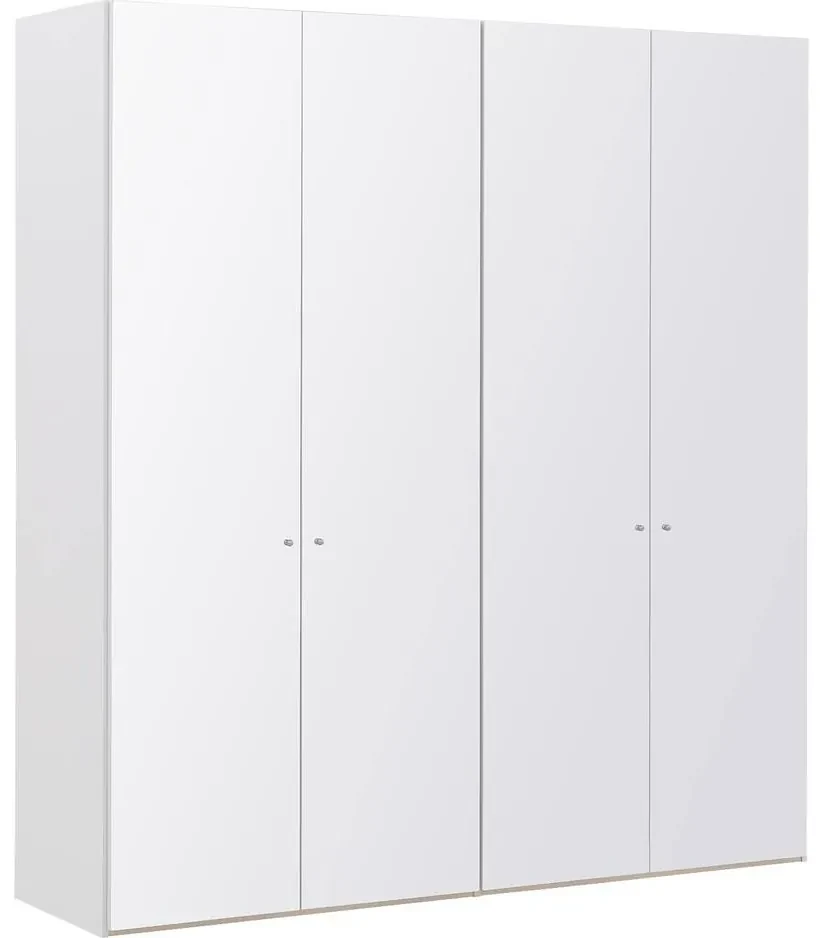 Goossens Kledingkast Easy Storage Ddk, Kledingkast 203 cm breed, 220 cm hoog, 4x glas draaideur