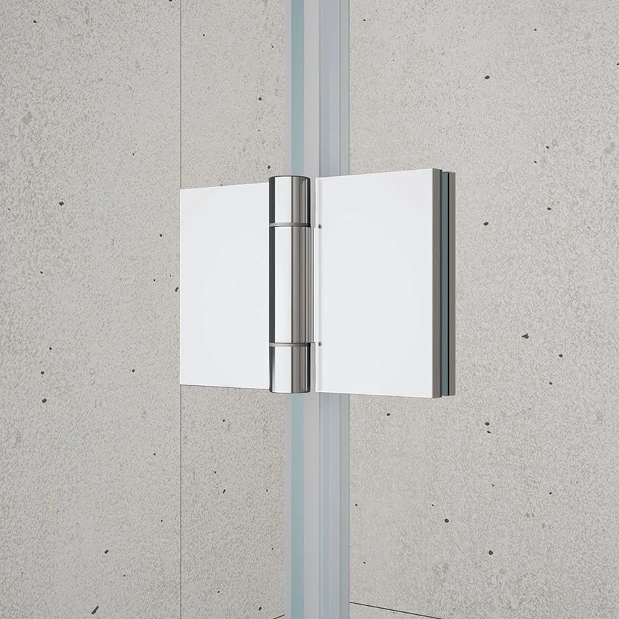 Gelco Loro douchecabine met vouwdeuren 70x90cm chroom