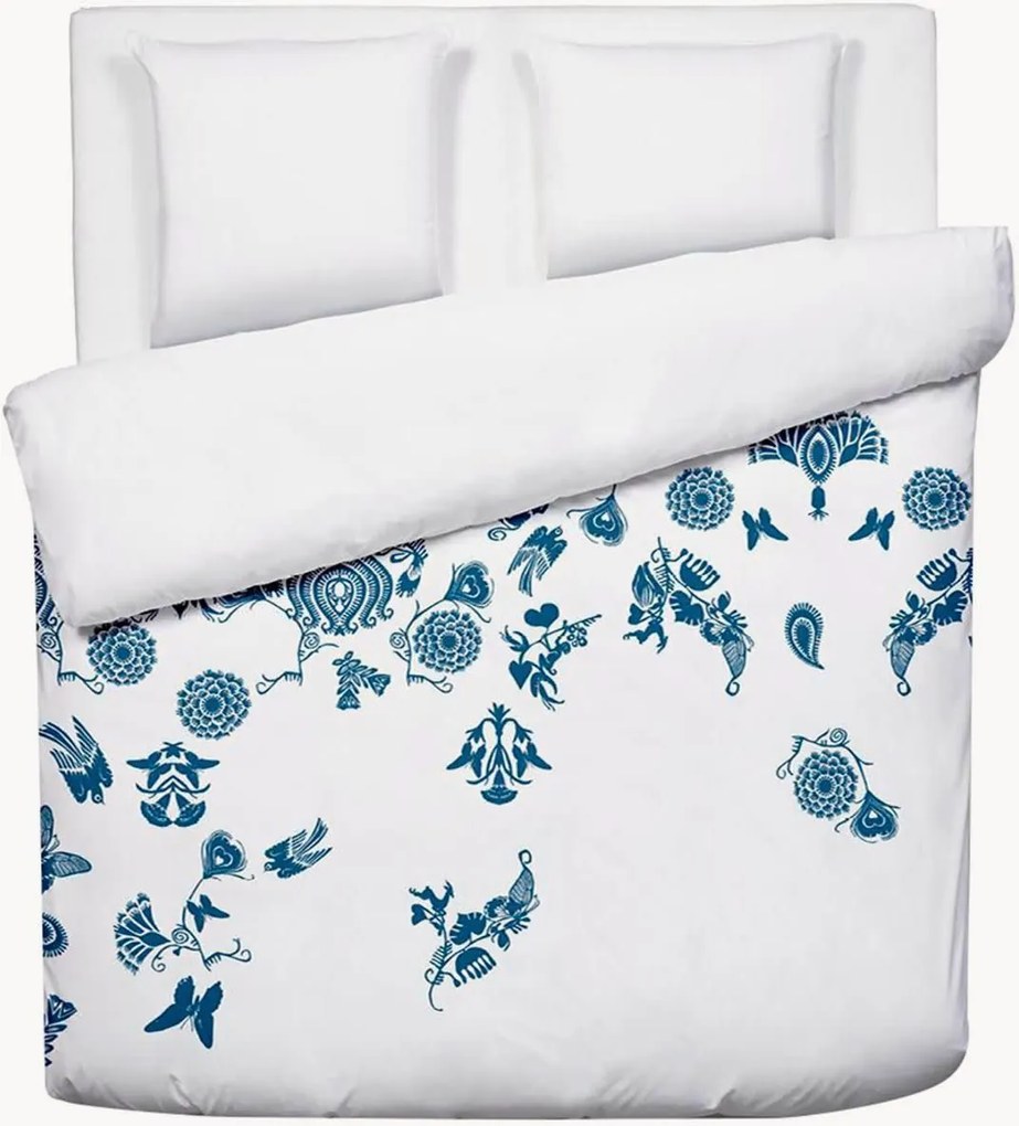 Katoenen satijnen beddengoedset Love Stories