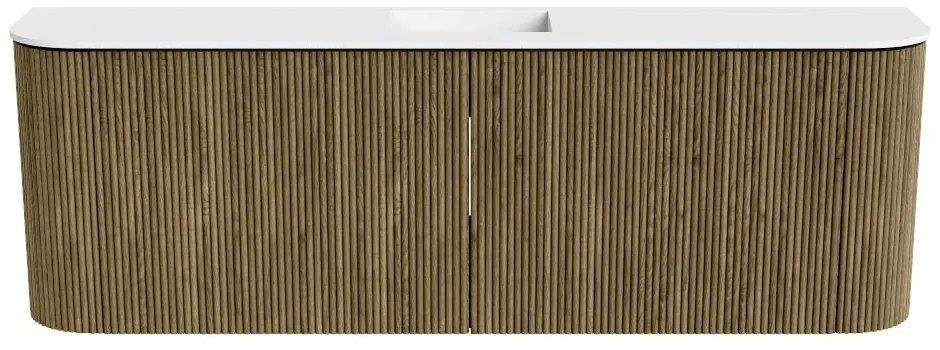 Mondiaz Joya 125cm toiletmeubel ronding links/rechts dusk met wastafel faye midden zonder kraangat talc