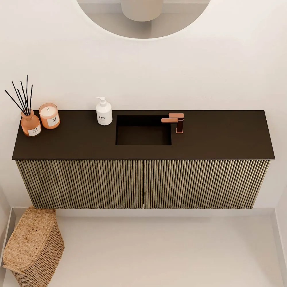 Mondiaz Joya 100cm toiletmeubel dusk met wastafel faye midden 1 kraangat urban