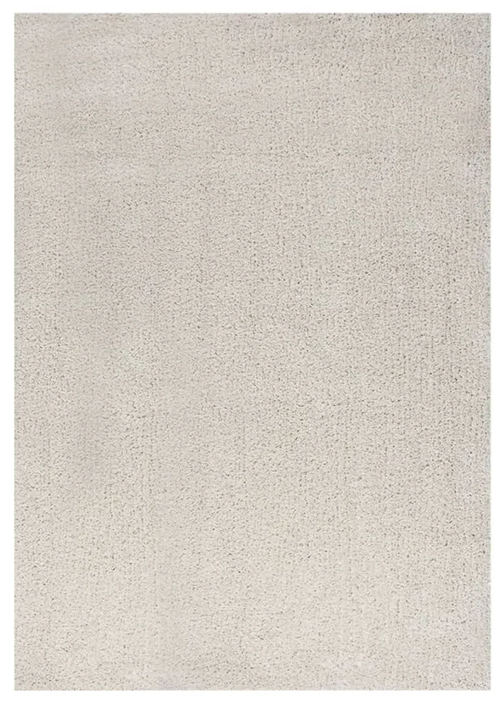 vidaXL Vloerkleed shaggy hoogpolig 120x170 cm crèmekleurig