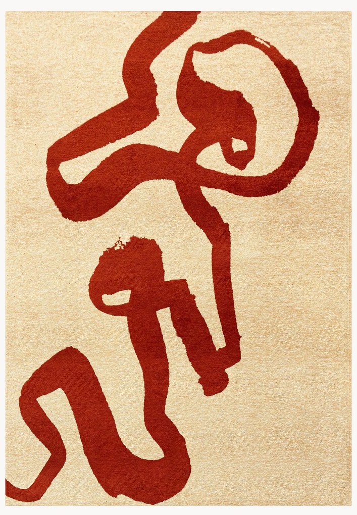 Wasbaar jacquard in- & outdoor vloerkleed Ribbon