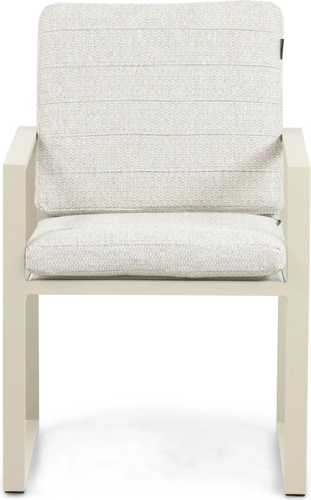 Tuinstoel Aluminium Taupe-naturel-bruin Test - Lifestyle Garden Furniture Nuno